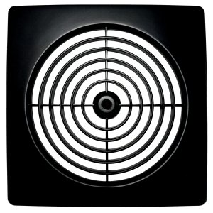 GRILLE 150MM LOW PROFILE SQUARE IN BLACK