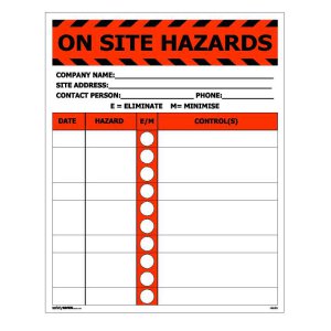 HAZARD ID BOARD 480X600