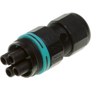SOCKET TEEPLUG CONNECTOR MINI-SOCKET 3P QC 17.5A IP68