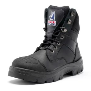 BOOT LACE UP ZIP-SIDED BC BLK 11 STEEL BLUE SOUTHERN X