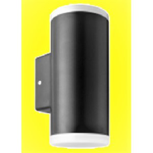 WALL LIGHT LED UP/DOWN RND 2X4W 3000W 500LM IP65 GRY ZEPHYR