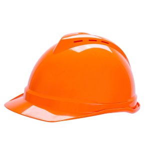 HARD HAT V-GARD 500 ORA VENTED 6PT FAS-TRAC III 229719OR6