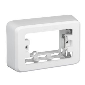 MOUNTING BLOCK PDL ICONIC 2G PUSH-IN & CLIP-IN WH 40MM