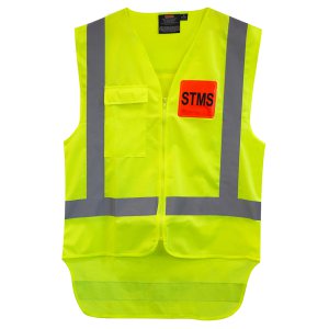 VEST 522051 HI VIS ZIPPED YLW 8XL 522051