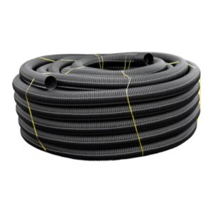 PIPE SGL WALL CORRUGATED PE UNPUNCHED 110MMX1M NOVACOIL