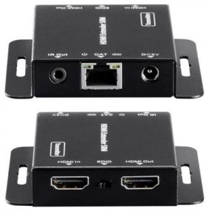 EXTENDER HDMI OVER SGL CAT6 & IR LOOP-THRU & POE HDES01-IRL