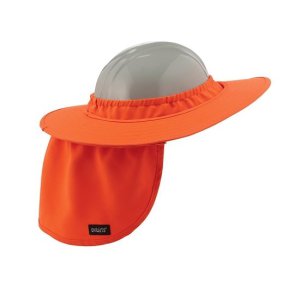HARD HAT BRIM  6660 WITH SHADE ORANGE 12641 ERGODYNE