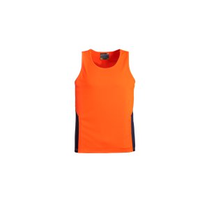 SINGLET HI-VIS ORA/NVY 5XL ZH239 SQUAD