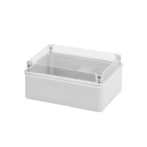 ENCL 44CE IP56 STD DEPTH CLEAR LID 150X110X70 HIGH TEMP