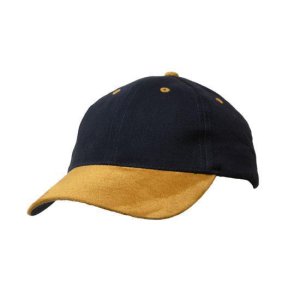 CAP SUEDE PEAK 4246/NAVY/TAN