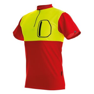 SHIRT TEE S/S RED/YLW 2XL 104059-70-60 PFANNER