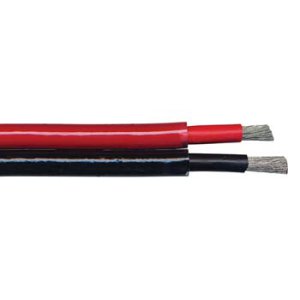 CABLE MARINE TCU 2X10MM RED/BLK SPVC/SPVC 90DG 0.6/1KV