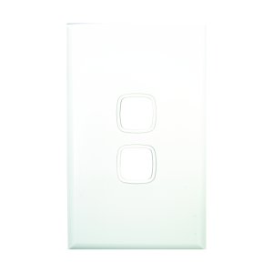 COVERPLATE 2G WHT XL770/2PLWE