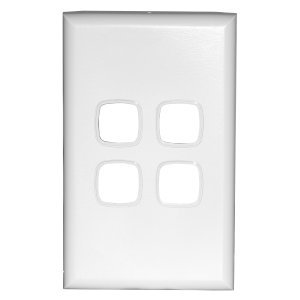 COVERPLATE 4G WHT XL770/4PLWE
