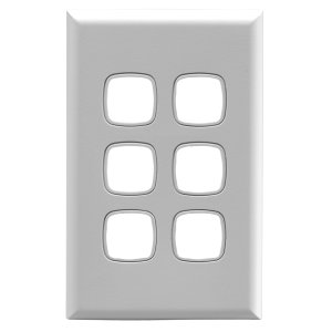 (I) COVERPLATE 6G WHT XL770/6PLWE