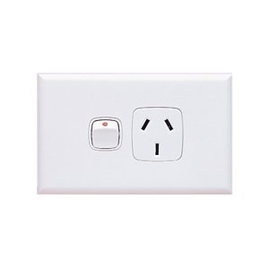 (I) POWERPOINT 1G 20A 240VAC GLS BLK XLP787/20BLBL