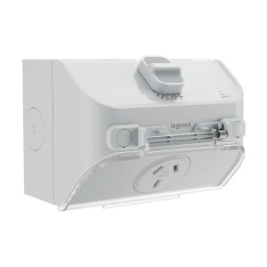 POWERPOINT SGL 10A SURF IP54 L/STONE WL787/54LG AQUA LIFE