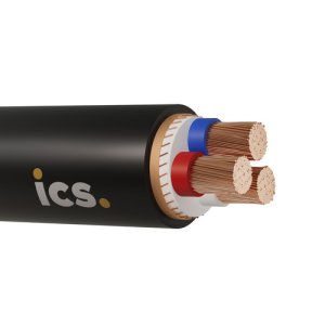 CABLE CU NEUTRAL SCREEN 0.6/1KV 3X16MM XLPE BLK ICS