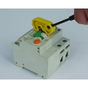 MINIATURE CIRCUIT BREAKER YELLOW 10MM WIDE