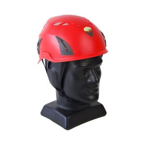 HELMET INDUSTRIAL VENTED RED HELMETQTECHVR QTECH