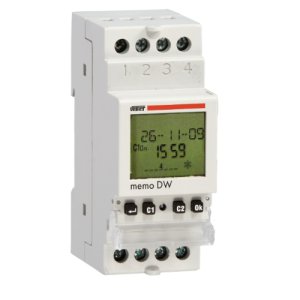 SWITCH TIME DAILY/WEEKLY 3YR 230VAC 16A 2C/O DIGITAL MEMO