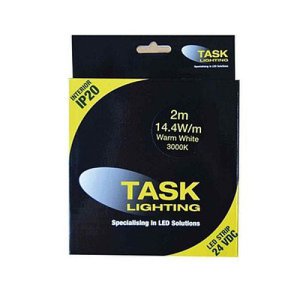 LED STRIP 14.4W/M 24VDC IP20 2M 3K 2X10MM TASK