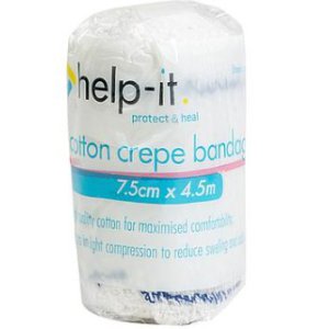 HELP-IT CREPE BANDAGE 7.5CM EACH