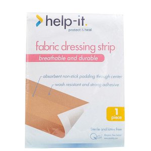 HELP-IT FABRIC DRESSING STRIP IN A POLY BAG 1M X 72MM EACH