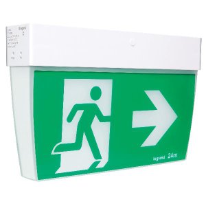 EXIT SIGN LED ECONOMY LITHIUM BATTERY WHITE FINISH 685100LI
