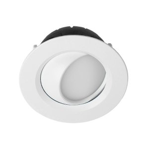 DOWNLIGHT LED TILT & DIM DRVR 7.7W 3000K 90DG IC-F WHT
