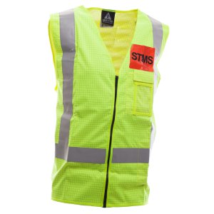 VEST ZIP FR STMS YLW 801042-L SAFE-T-TEC