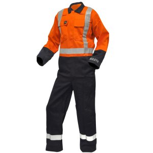 OVERALLS FR 12CAL D/N ORANGE/NAVY 840021-6 SAFE-T-TEC