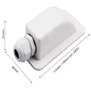 CABLE ENTRY BOX WHT 113X60X37MM ZCEBW ZEPHYR