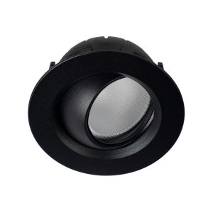 DOWNLIGHT TILT & DIM DRVR 9.4W 3000K 55DG CA135 BLK ZELA