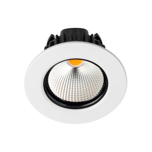 DOWNLIGHT FIX & DIM DRVR 7.7W 4000K 55DG CA135 WHT ZELA