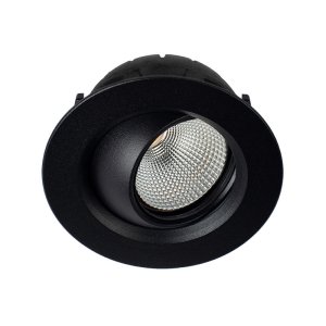 DOWNLIGHT TILT & DIM DRVR 9.4W 2700K 40DG CA135 BLK ZELA