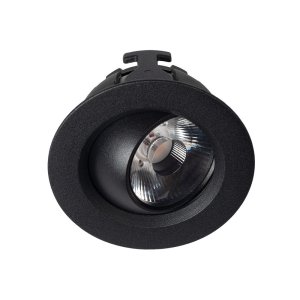 DOWNLIGHT TILT & DIM DRVR 8W 2700K 15DG CA135 BLK ZELA