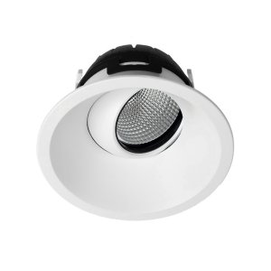 DOWNLIGHT DEEP TILT & DIM DRVR 11.1W 4000K 55DG WHT ZELA