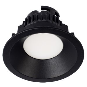 DOWNLIGHT DEEP FIX & DIM DRVR 9.4W 3000K 90DG CA135 BLK ZELA