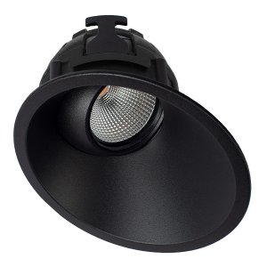 DOWNLIGHT OFF DEEP TILT & DIM DRVR 10.6W 3000-1850K BLK ZELA
