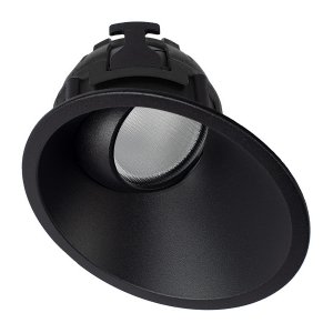 DOWNLIGHT OFF DEEP TILT & DIM DRVR 10.6W 3000-1850K BLK ZELA