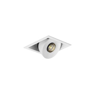 DOWNLIGHT LED SQ MINI TILT/ROT & DIM DR 11W 260MA CC WW97-WH