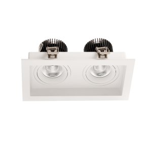 DOWNLIGHT LED RECT TILT/ROT & DIM DR 2X11W 260MA CC WW97-WH