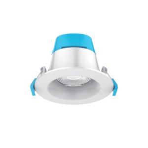 DOWNLIGHT LED TILT DIM 9W CCT IC-F IP44 WHT SATURN