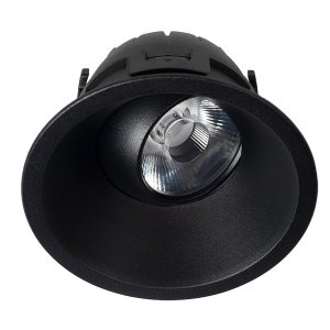 DOWNLIGHT LED DEEP TILT & DIM DRVR 8.3W 3000K 9DG BLK ZELA