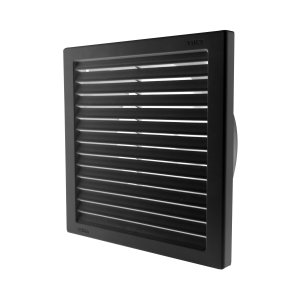 GRILLE EXTERNAL SQ FIXED BLK 150MM VGR150FB VYNCO