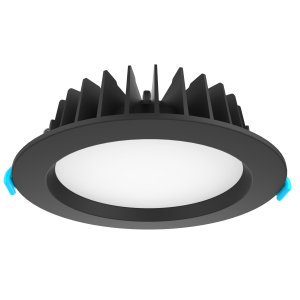 DOWNLIGHT LED 12W IC-F IP44 RND 3-COLOUR DIM BLACK GLIGHT