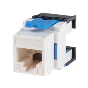 JACK KEYSTONE CAT6A 180 UNSHIELDED FP-C6A-180WH DYNAMIX