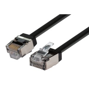 PATCH LEAD CAT6A S/FTP BLK 1M PLSSK-C6A-1 DYNAMIX