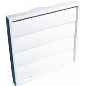 GRILLE GRAVITY SHUTTER 125MM WHITE DCT0044